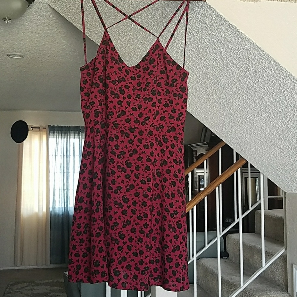 Cross flowy dress